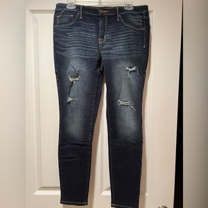 Mossimo mid-rise distressed denim jegging
